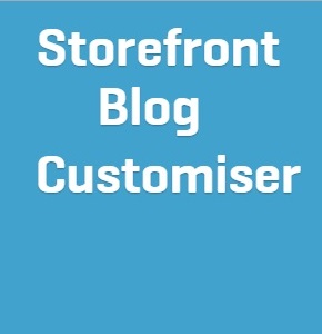 Storefront Blog Customiser