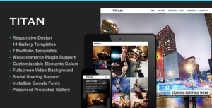 Titan Responsive Portfolio Photography Theme