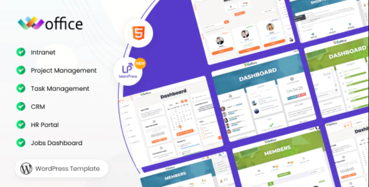 Woffice Intranet Extranet WordPress Theme