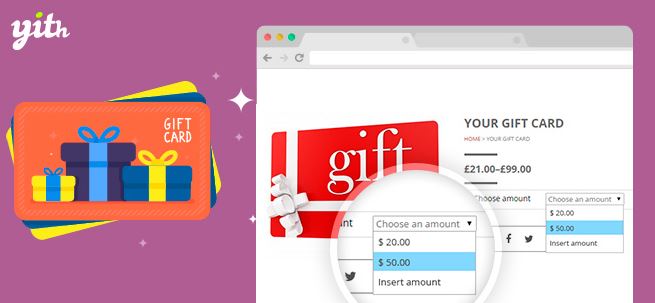 Gift coupons woocommerce