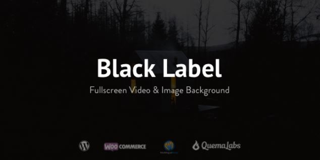 Black Label - Fullscreen Video & Image Background