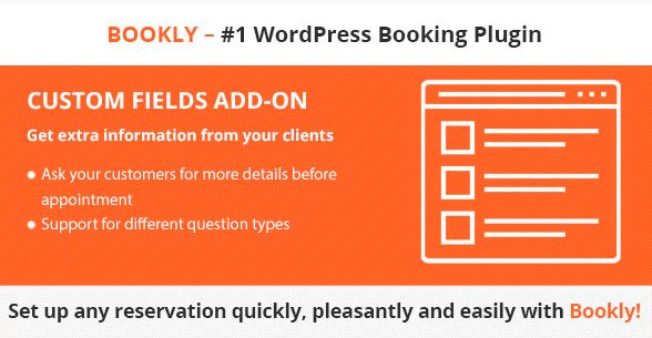 Bookly Custom Fields (Add-on)