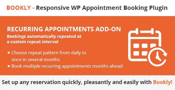 Bookly Recurring Appointments (Add-on)