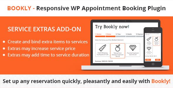 Bookly Service Extras (Add-on)