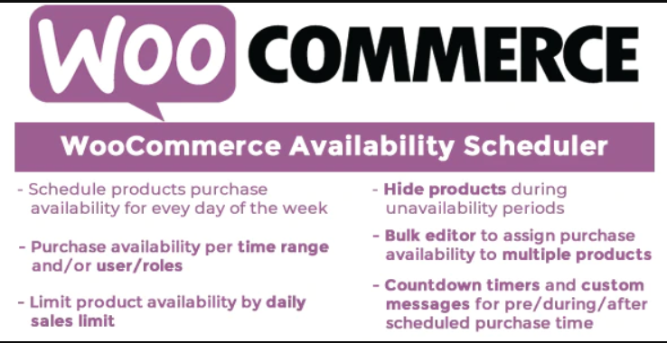 WooCommerce Availability Scheduler