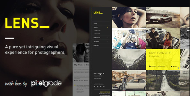 LENS - An Enjoyable Photography WordPress Theme
