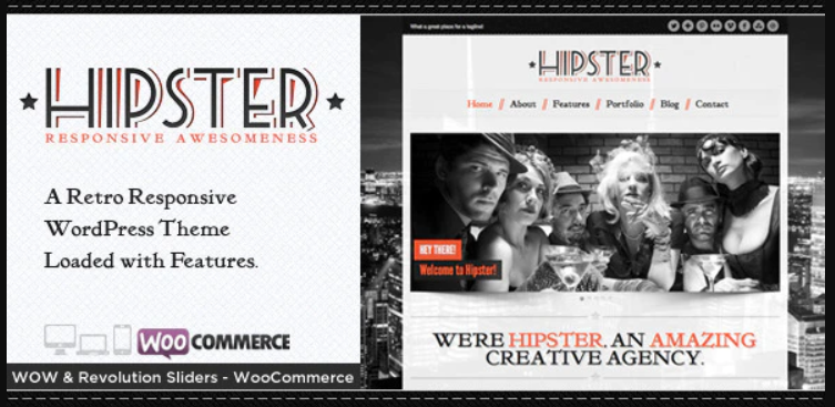 Hipster - Retro Responsive WordPress Theme