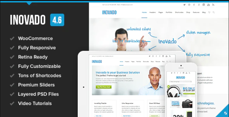 Inovado - Retina Responsive Multi-Purpose Theme