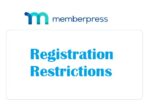Memberpress Registration Restrictions