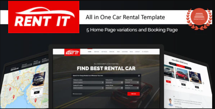 Rentit - Multipurpose Vehicle Car Rental WordPress Theme