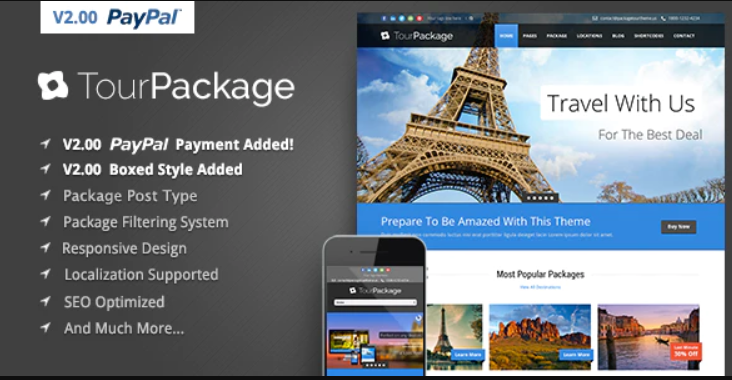 Tour Package - Wordpress Travel/Tour Theme