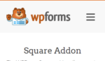 WPForms Square addon