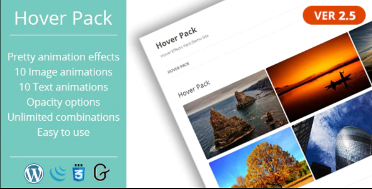 Hover Effects Pack - WordPress Plugin