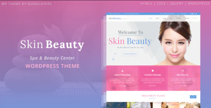Skin Beauty - Spa WordPress