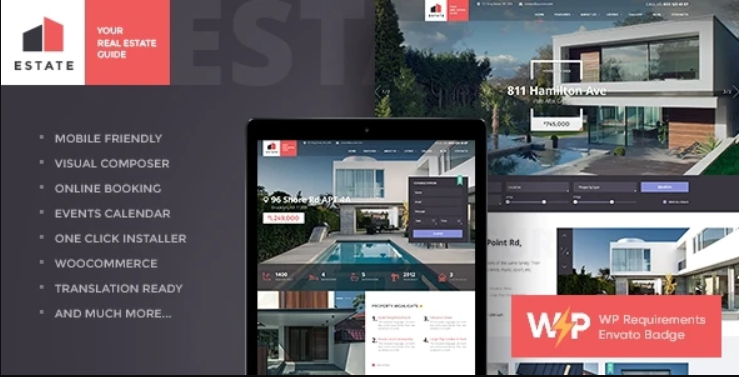 Estate - Property Sales & Rental WordPress Theme + RTL