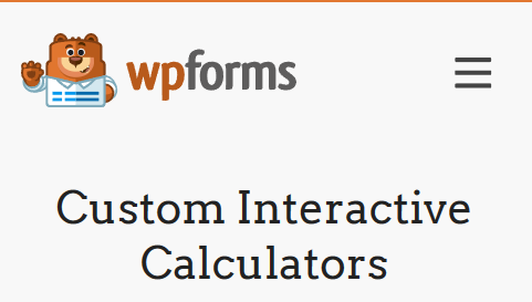 WPForms Custom Interactive Calculators