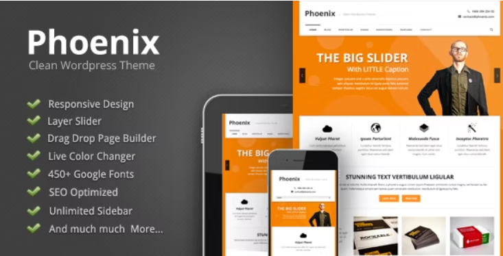 Phoenix Clean Responsive Wordpress Theme