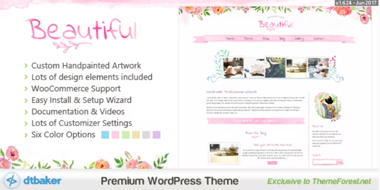 Beautiful Floral Watercolor - Blog & Shop