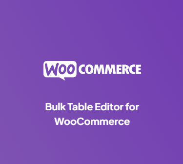 Woo Bulk Table Editor