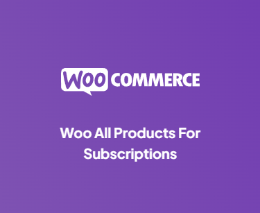 All Products for Subscriptions